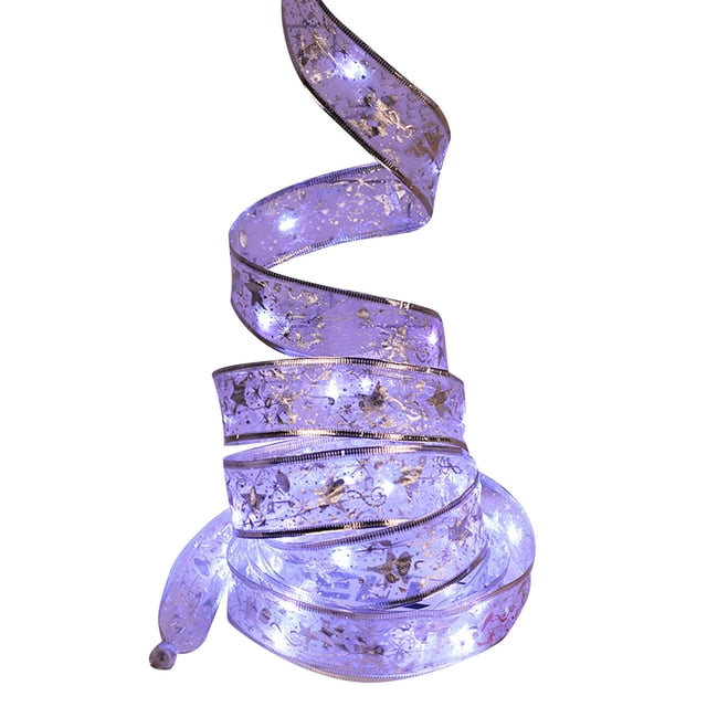 Boovnll Christmas Lights, Christmas Lights in , Christmas Led Lights, A Double String Christmas Tree Decorated with Hot Ribbon Pendant, Christmas Tree Lights, Christmas Lights Outdoor