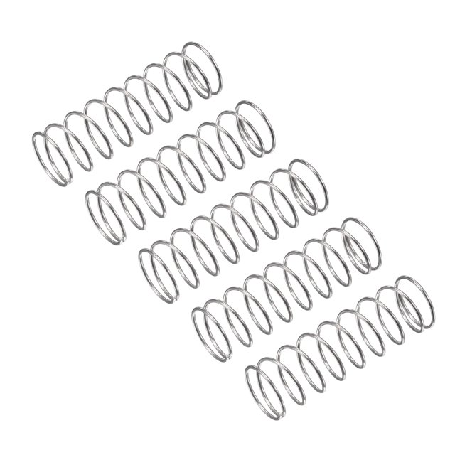 Unique Bargains Ressort de Compression, Lot de 15 en Acier Inoxydable 304, Diamètre 16 mm, Fil 1 mm, Longueur 50 mm