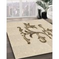 thumbnail image 3 of Ahgly Company Tapis d'Intérieur Lavable en Machine Carré Transitionnel Pérun Brun, 4 Pieds Carré, 3 of 7