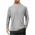 thumbnail image 1 of Besolor Chandails à Capuchon de Protection Solaire UPF 50+ pour Hommes, Manches Longues, Pêche, Randonnée, Course, Légers, Séchage Rapide, 1 of 4
