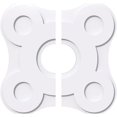 thumbnail image 1 of Ekena Millwork CMP18LA2-05000 18 Pouces OD x 5 Pouces ID Carré Luna Architectural Grade Médaillon de Plafond Contemporain PVC - 2 Pièces, 1 of 1