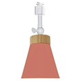thumbnail image 1 of FSLiving 1-Pack Retro Style Mini Adjustable Angle H-Type Track Head Lighting E26 Base Metal Ceiling Light Track Light Fixture for Gallery Mirror Front Office Loft Bulb and Track Not Included - Pink, 1 of 6