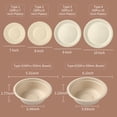 thumbnail image 2 of 50PCS Disposable 350mL Bowls Disposable Paper Tableware Set Ecological Dinnerware for Birthday Barbecues Camping Picnics Party, 2 of 7
