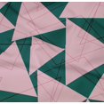 thumbnail image 4 of oneOone Organic Cotton Poplin Twill Fabric Rectangle & Triangle Geometric Printed Fabric 1 Yard 42 Inches Wide, 4 of 4