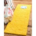 thumbnail image 2 of Unique Loom 3140799 2 Pi 6 Po x 16 Pi 5 Po Solide Shag Runner Rug&44; Toscan Soleil Jaune, 2 of 5