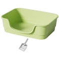 thumbnail image 3 of lionlar Large Cat Litter Box Enclosure Design Four Seasons High Sided Cat Litter Pan green, 3 of 9