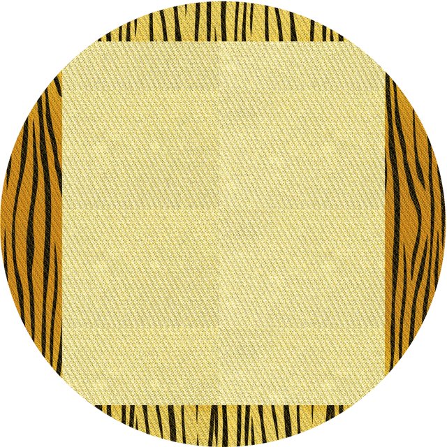 Ahgly Company Tapis d'Intérieur Lavable en Machine Carré Transitionnel Brun Doré Foncé, 3 Pieds Carré