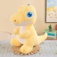 thumbnail image 2 of Yellow Large Eyed Dinosaur Stuffed Animal Ultra Soft Plush Toy For Kids, 2 of 6