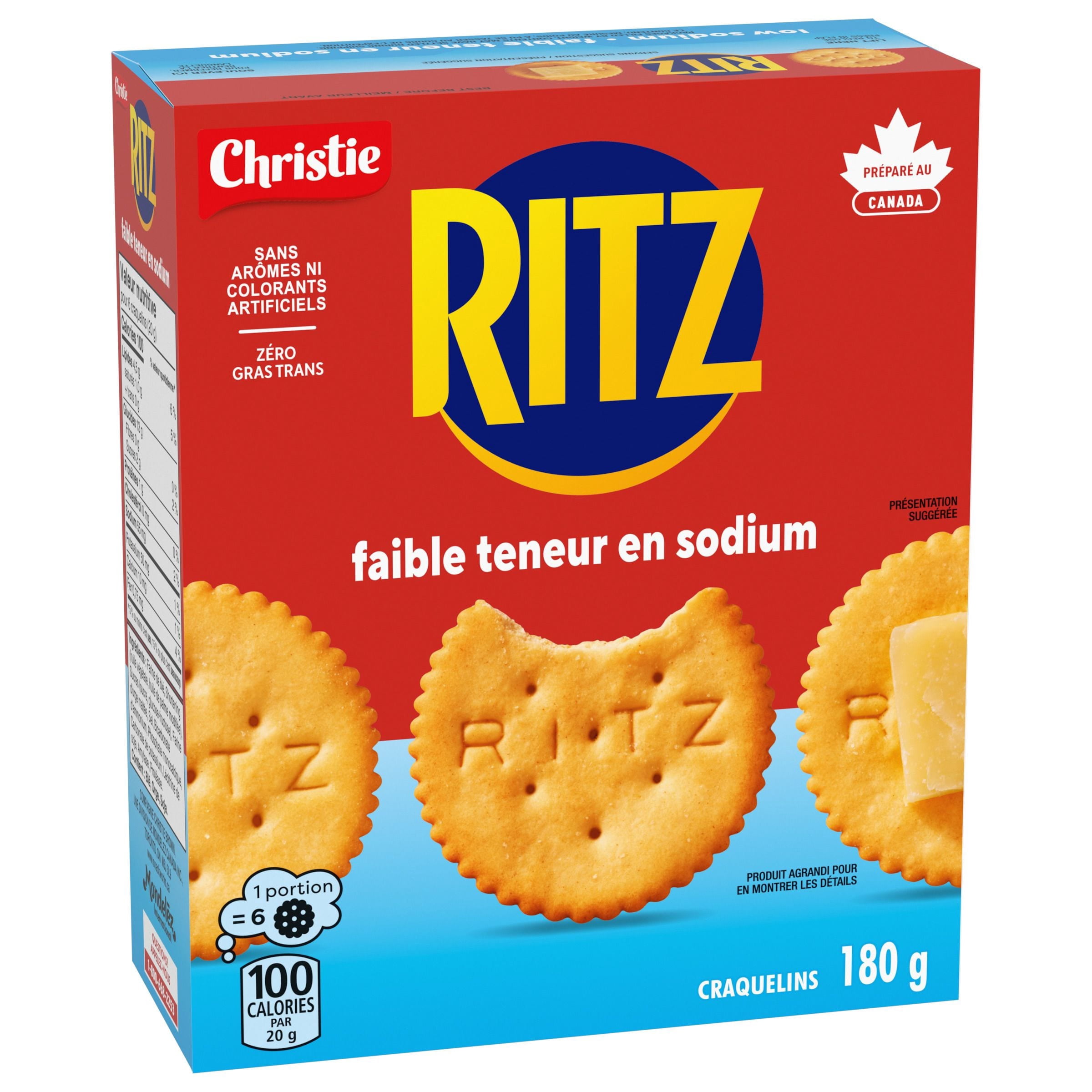 Craquelins RITZ Faible teneur en sodium