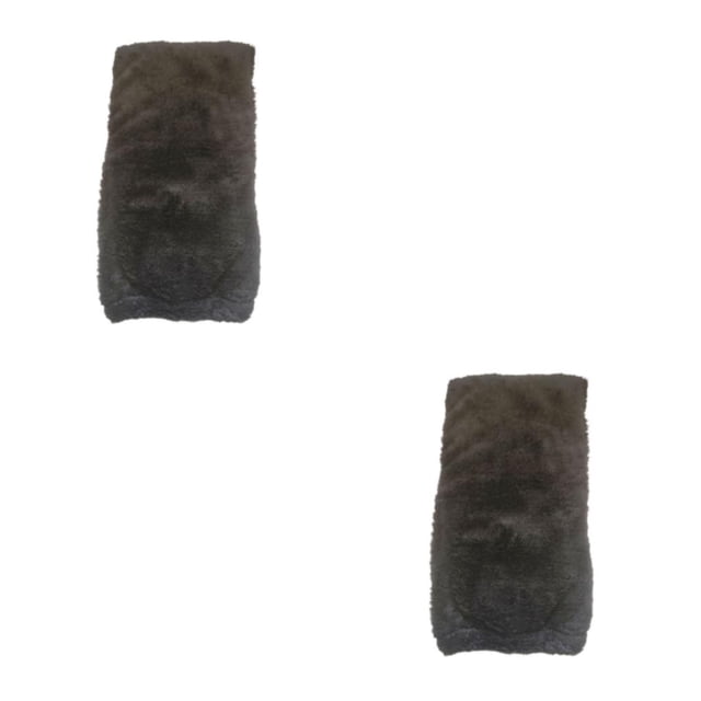 Decodeary Warm In Plush Over Knee Socks For Toasty Winter Days Comfortable Acrylic Fibers black 2Set