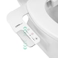 thumbnail image 1 of LIVINGbasics Ultra-Slim Toilet Bidet Attachment, Dual Nozzle Cold Water Non-Electric Design with Adjustable Pressure Control, Easy Installation, 1 of 6