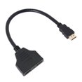 thumbnail image 2 of Funie 1 en 2 Sortie 1080P HD Répartiteur HDMI-compatible Mâle vers Double Femelle Adaptateur Convertisseur Câble, 2 of 7