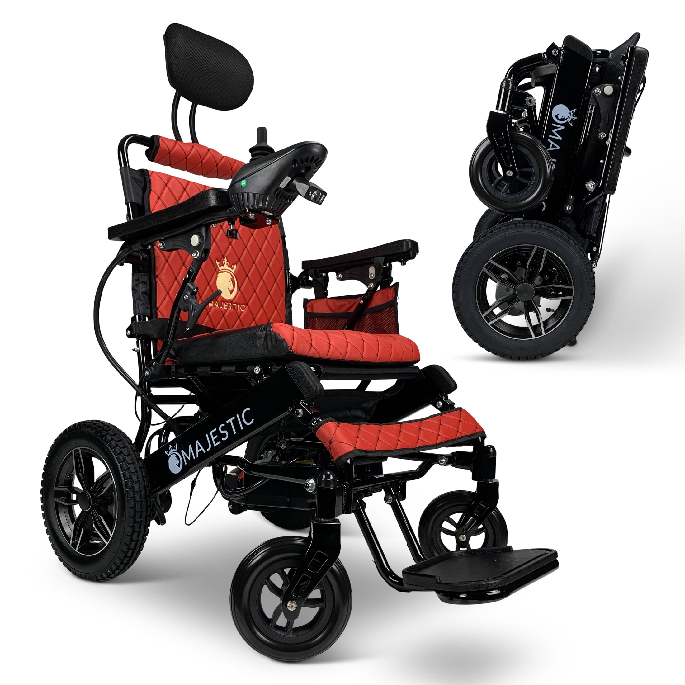 MAJESTIC IQ-8000 New Remote & Joystick Controlled Mobility Aid Lightweight Foldable Electric Wheelchair