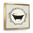 thumbnail image 1 of Vintage French Bathroom III - Traditional Bathroom Framed Canvas, 1 of 3