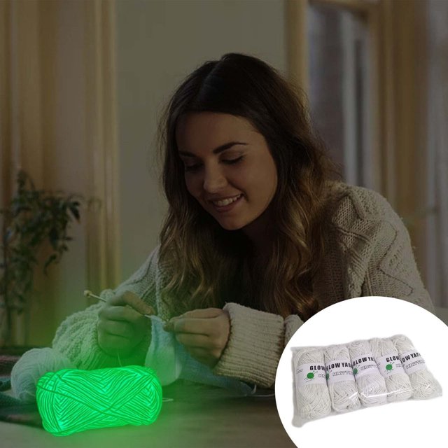 Fiudx In The Dark Yarns Luminous Yarn Hand-Woven Diy Hand Woven-In-The-Dark Yarn