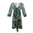 thumbnail image 5 of Robe Maxi Bohème à Manches Longues, Col en V, Florale, Tunique Ample, Caftan, Robes pour Femmes, Plage, Vacances, Robe Longueur, Robes d'Été, Grande Taille, 5 of 5