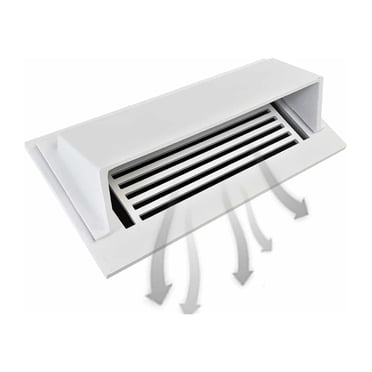 Metal Floor Vent Air Deflector 4"x10" – Heavy-Duty Cast Aluminum HVAC Diverter Cover – Fits 2"x10", 3"x10", 4"x10", 6"x10" Vents – Modern Dome Design, Powder-Coated Finish, Multiple Colors