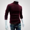thumbnail image 5 of Pull d'Hiver Chaud en Coton Col Montant pour Hommes, 5 of 5