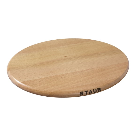 STAUB Specialities 29 cm Oval Beech Trivet Magnetic, Brown