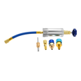 thumbnail image 2 of R134A R1234YF R410A AC Oil Dye Injector Oil Filling Syringe 1/4 Inch SAE and 1/4 Inch SAE for R1234YF Refrigerant System,1 x Oil Dye Injector Set, 2 of 5