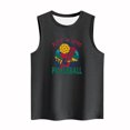 thumbnail image 3 of Débardeur pour Femmes Mode Décontractée Blouses Imprimées Baseball Col Rond T-Shirt Sans Manches, 3 of 4