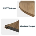 thumbnail image 4 of MARNUR Round Dining Table for 4 Persons 47" Kitchen Table for Dining Room Kitchen, Walnut (Only Table), 4 of 8