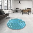 thumbnail image 4 of Ahgly Tapis Rectangulaire Lavable en Machine Intérieur Transitionnel Turquoise Foncé Vert, 8 Pieds x 10 Pieds, 4 of 7
