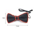 thumbnail image 3 of YAOMOBB Nœud Papillon Clignotant, Nœud Lumineux à DEL Réglable avec Modes Clignotants, Accessoire Durable pour Bal et Performances, 3 of 6