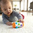 thumbnail image 4 of Fat Brain Toys Rolio - Sensory Tummy Time and Rattle Toy for Babies Ages 6 Months+, 4 of 4