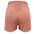 thumbnail image 5 of Cameland Women Summer Drawstring Elastic Waist Casual Solid Shorts Short Pants, 5 of 5