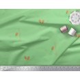thumbnail image 2 of Soimoi Green polyester Crepe Fabric Flower Buds & Triangle Geometric Print Fabric by the Yard 52 Inch Wide, 2 of 5