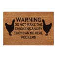 thumbnail image 1 of Door Coir Mat Waterproof Floor Mats Spring Summer Door Mat Outdoor Entryway Doormat Welcome Mat for Outdoors All-Weather Quick Drying, Low Profile Doormat Indoor, Patio Porch Entryway Mat, 16x24 Inch, 1 of 3