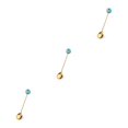 thumbnail image 3 of Transemion 1/2/3/5 Cartoon Adorable Restaurant Hotel Tableware Portable Washable Stainless Steel Stirring Mixing Dinnerware Cake Flatware Donut Spoon Blue 3PCS, 3 of 6