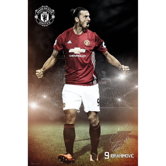Manchester United - Affiche de Zlatan Ibrahimovic pour les Fans