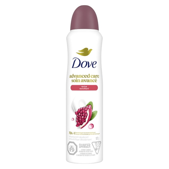 Dove Advanced Care Antiperspirant Deodorant Dry Spray Revive, 107 g