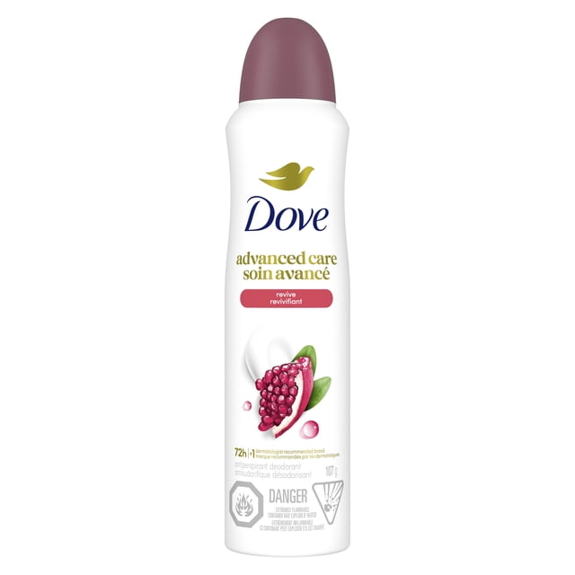Dove Advanced Care Antiperspirant Deodorant Dry Spray Revive, 107 g