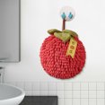 thumbnail image 3 of Ohufall Fuzzy Ball Hand Towel With Hanging Loop For Bathroom Cute Fruit Decorative Ball Towel Soft Absorbent Ball Towel Sets For Kitchen Bathroom Hand Towels For Bathroom, 3 of 5