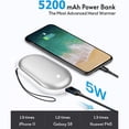 thumbnail image 4 of Birdeem Rechargeable Hand Warmers- Electric Hand Warmer 2400Mah Reusable Handwarmers- Portable Usb Hand Warmer Heater Battery Pocket Warmer- Best Gifts for Men and Wome, 4 of 12