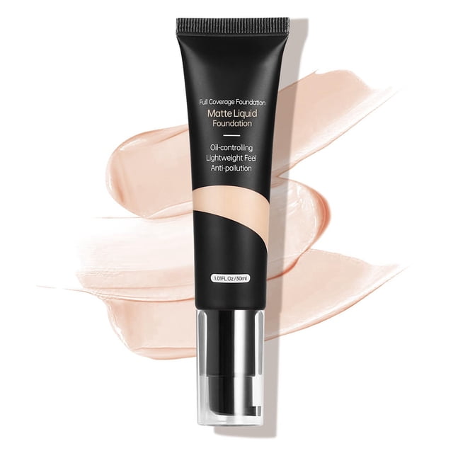 Full Coverage Concealer Foundation Liquid Face Brightens Skin Tone Lightweight Blendable Makeup All Skin Types 30ml