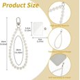 thumbnail image 4 of Giantree Universal phone Lanyard Mobile Phone Chain Beads with 2Pcs Back Patch Phone Pendant Wrist Strap Compatible with Most Cell Phones Mobile Phone Case, 4 of 5
