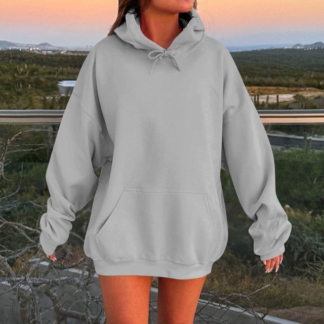 IMENGL Oversized Winter cotton hooded pullover sweatshirt, Gray 4XL, Size M-5XL