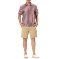 thumbnail image 2 of INSPIRE CHIC Men's Shirts Summer Striped Button Short Sleeve Beach Shirts M Khaki Blue, 2 of 6