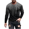 thumbnail image 2 of Meichang T-Shirt à Manches Longues pour Homme Coupe Ajustée, T-Shirts Graphiques pour Hommes Tendance avec Imprimé 3D d'Illusion d'Optique, T-Shirts à Col Rond Originaux à Manches Longues pour Homme, 2 of 5