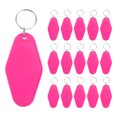 thumbnail image 1 of Unique Bargains Porte-Clés Vintage Motel Porte-Clés d'Hôtel Vierges Étiquette Rétro Losange, Rouge Rose, Lot de 16, 1 of 7