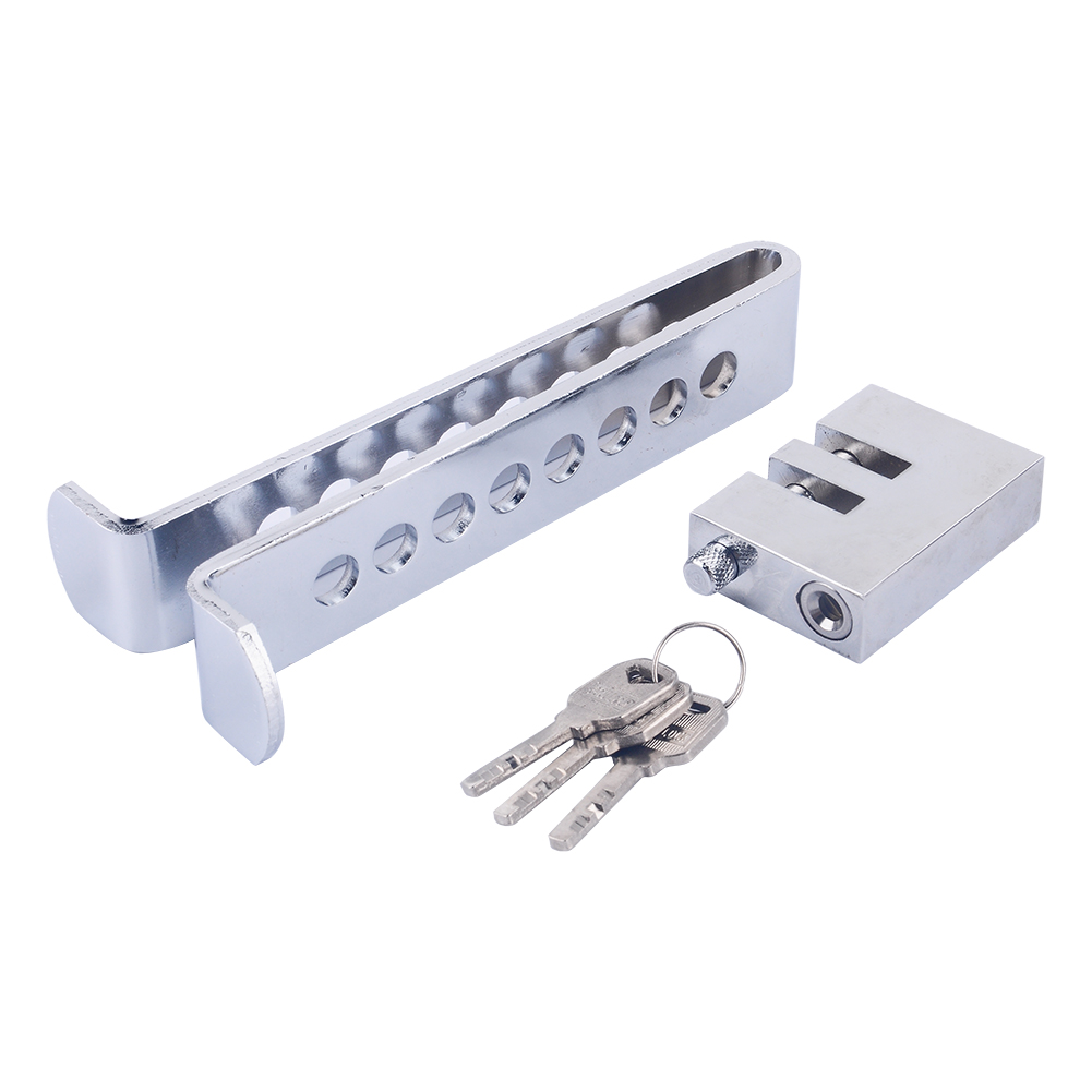 WALFRONT Car Clutch Brake Lock,Stainless Steel Anti-theft Security Supply Device Auto Car Clutch Brake Lock US