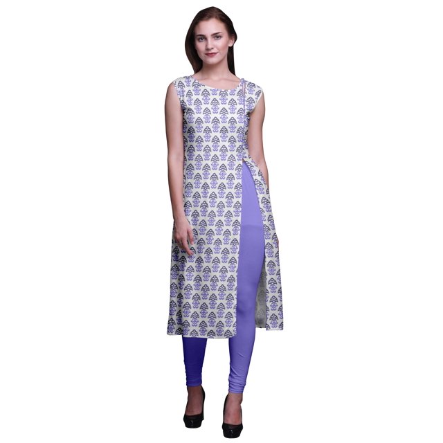 Bimba Kurtis Droits pour Femmes Robe Kurti Imprimée Haut Indien Tunique pour Dames