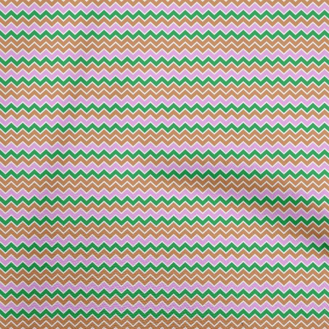 oneOone Viscose Jersey Orange Fabric Chevron Sewing Craft Projects Fabric Prints By Yard 60 Inch Wide