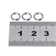 thumbnail image 2 of Sonew 50pcs/100pcs 7 Sizes Stainless Steel Fishing Tackle Bait Double Circle  Split Ring Connector ,snap split ring, double circle split ring, 2 of 2