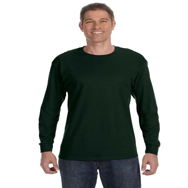 Hanes T-Shirt à Manches Longues Sans Étiquette, Style 5586