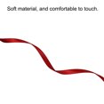 thumbnail image 3 of Unique Bargains 0.28' x 100 Yards Double Face Decorate Crafts Roll Satin Ribbon Wine Red, 3 of 5
